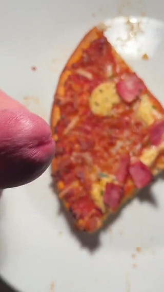 Twink Squirt on His Pizza