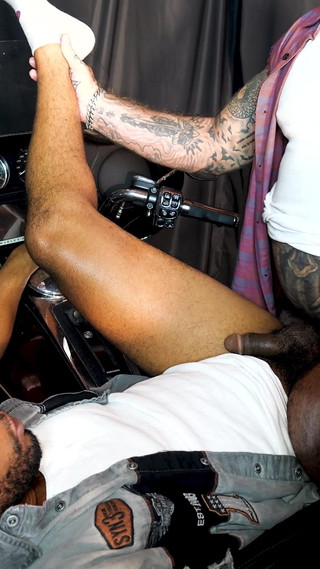 Fucking Tony Genius on My Harley While Smoking a Cigar