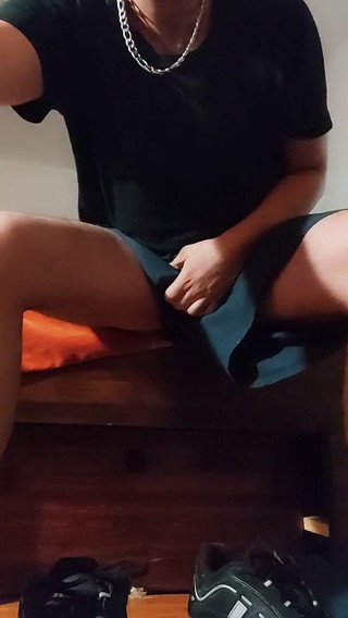 Dirtyjunkbro Turned on, Hot Dirty Socks Play and Cum.