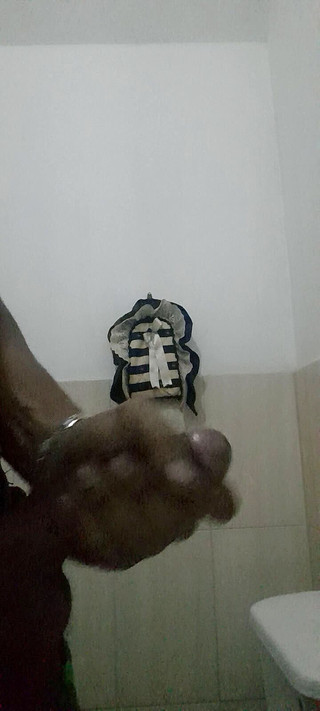 Masturbation in the bathroom while you work