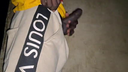 Hot Very Manly Black Guy Shows off His Black Cock