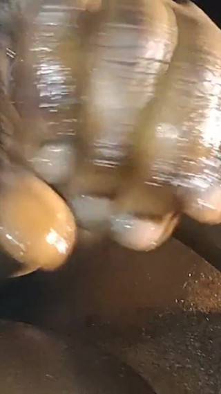 Close up Stroking My Big Hard Black Cock Moaning Cumshot