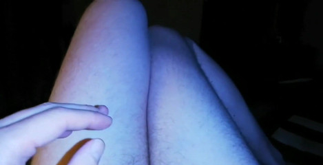 Jerking my cock between my thighs