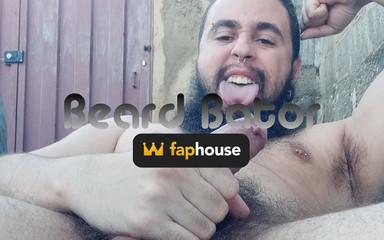 Bator Stroking Cock Outside