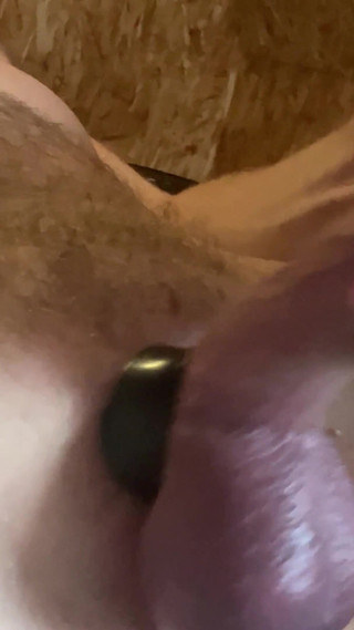 Huge Dildo in Wet Ass