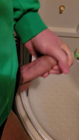 Secretly Jerking off in the Bathroom