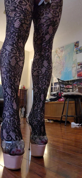 A New Pair of Tights and Feeling Every Kind of Right. Struttin My Stuf and Its Never Enough. Legs Are Shaply and Nothing Rymes
