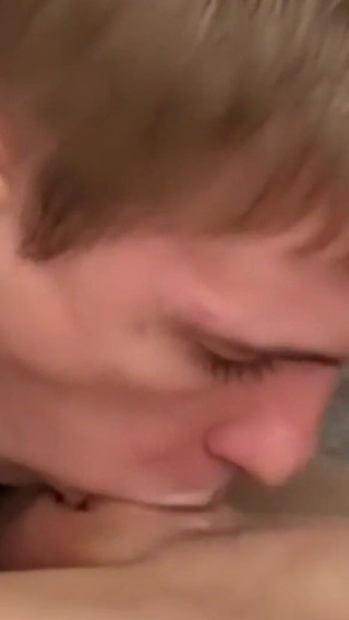 Licking Anal and Sucking Big Cock for Stepbrother While He Plays