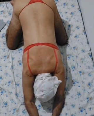 Ladysilva Doing Webcam Show in Panties on Bed What a Hot Ass