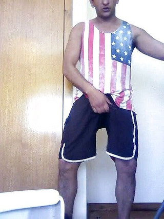 A young boy cleans the house very horny and with a big dick