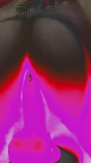 Sayge Twerking on a Massive Dildo