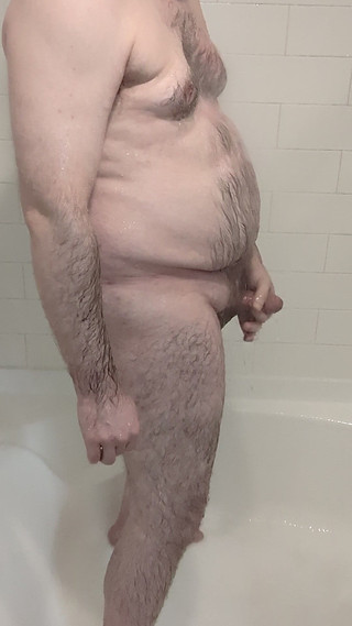 Big, Hairy Dude Jerking off