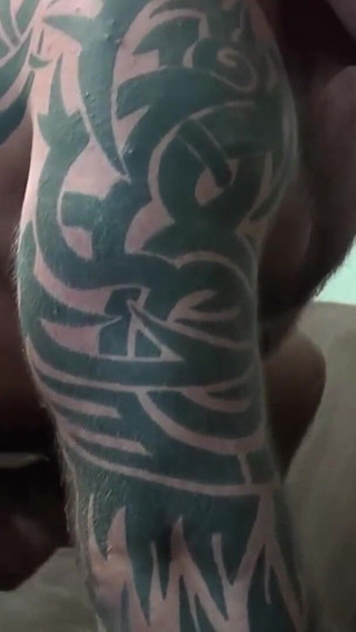 Bearfilms Pierced Gay Dean Wyatt Polishes Marc Angelo's Cock in Wet Blowjob