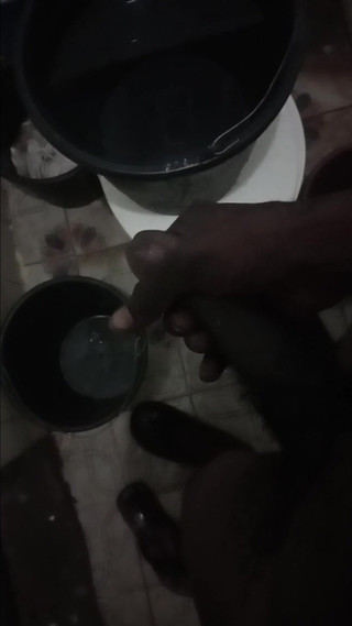 Rubbing My BBC in the Bathroom