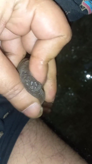 Tight Foreskin Phimosis Cock Closeup Pissing and Jerking