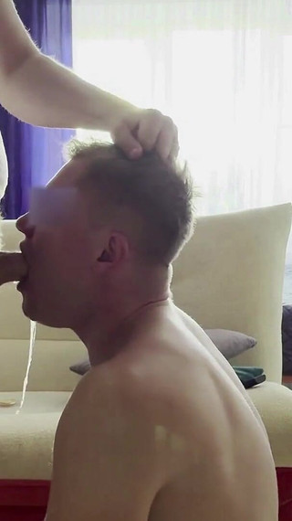 A Lot of Cum in the Mouth. Hot Boy