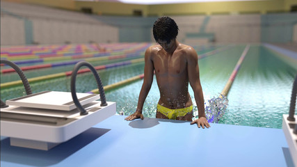 Trying to Impress the Swimming Coach: Straight