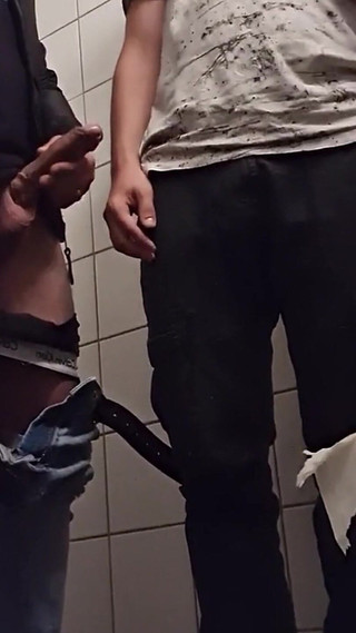 Fuck 'n Smoke at a Public Toilet