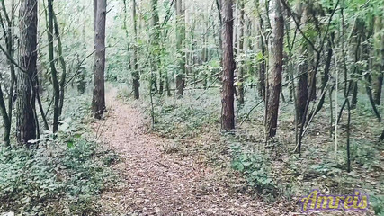 Hot Extreme Forest Masturbation Cum in Slomo