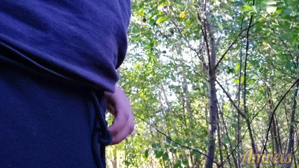 Peed on Camera for the First Time and Cum Later in the Park!