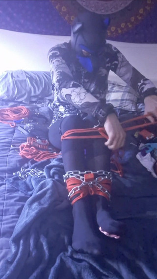 Self Rope Bondage Chains Paw Socks