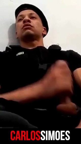 In This Fantasy the Dirty Policeman Jerks off When He Gets Home After a Long Day at Work