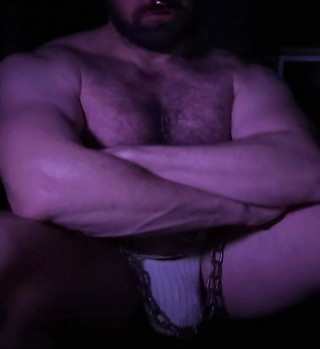 Hairy Hunk Pig - Nipple Clamps and Massive Balls