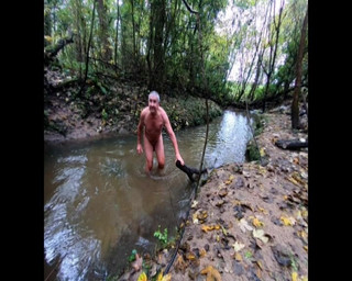 Naked in the Stream