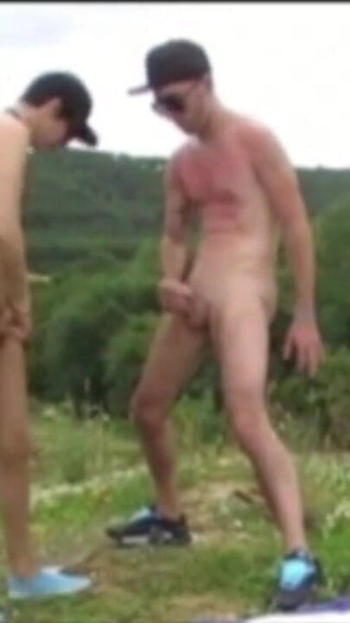 Fucked outdoor by xxl cock