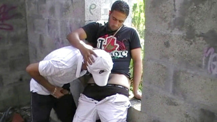 Dominated by straight guy outdoor