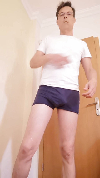 Hot smooth Stepdaddy strips naked and jerks off moaning