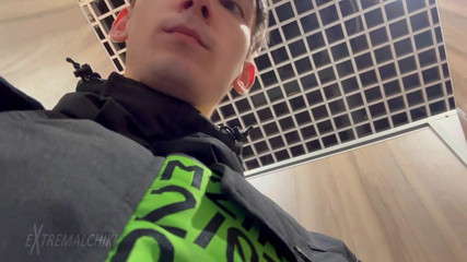 Naked Student Wank in Public Wc