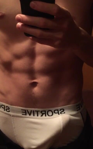 John Shows off Huge Cock in Underwear