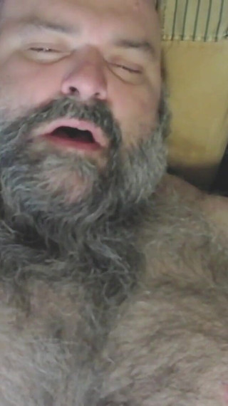 Hairy Bear Getting off.