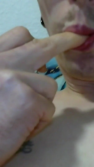 I jerk off and massage my balls with my sperm