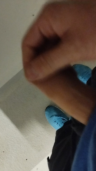 Very Risky Masturbation and Cum in the Garage.