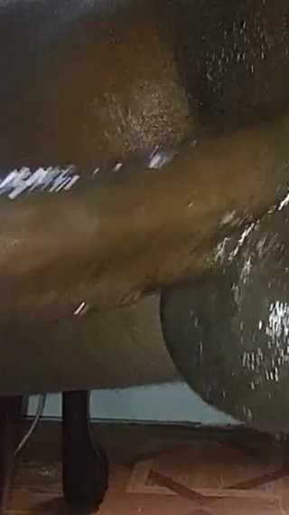 Stroking My BBC with Lubed Latex Glove