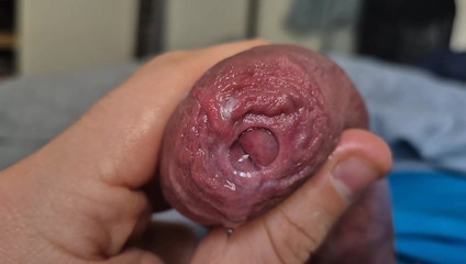 Uncut Head Precum Play