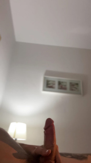 Edging My Huge Thick Cock Before Work