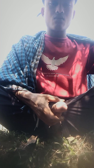 Outdoor Masturbation Desi Boy Solo