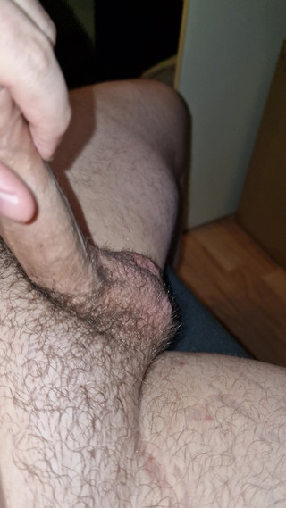 Part 1, Jerking My Uncut Cock at My Desk