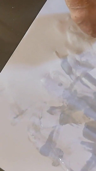 Drawing on Paper with Your Own Cum.