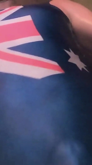 Aussie in a One Piece Swimsuit