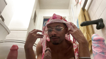 Princesleaze Bounces Around on Different Selections of Dildos. Jorge