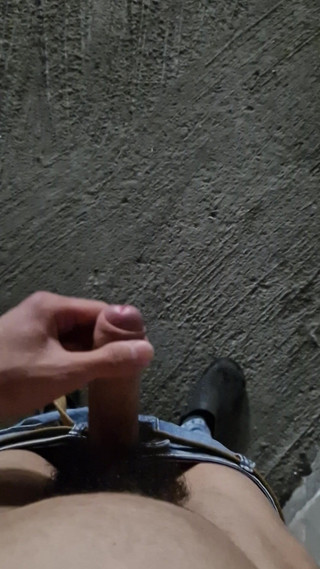 Young Boy Masturbate Outside