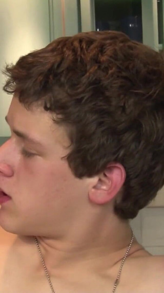 Young gay's fuck with each other in the kitchen