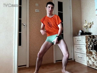 Naked Boy Shakes Cock and Cums with Vibrator