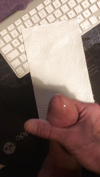 Huge Cock Cums a Huge Load After a Week Without Sex