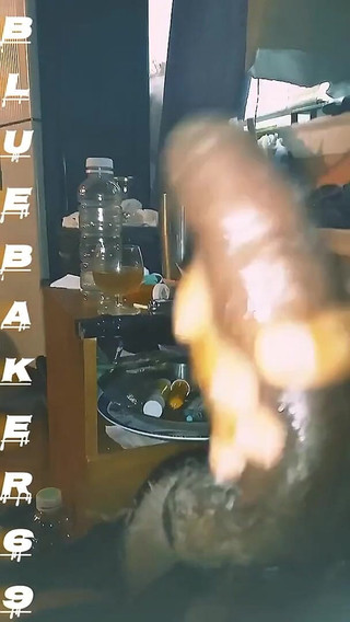 Jerking My Phat Uncut Dick & Cummin' a Fountain Load!