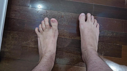 Dick, Feet and Cum - Feet Fetish